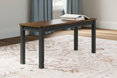 Diamond Furniture - Ashley Furniture - Owingsville Dining Bench - Large Dining Room Bench - D580-00